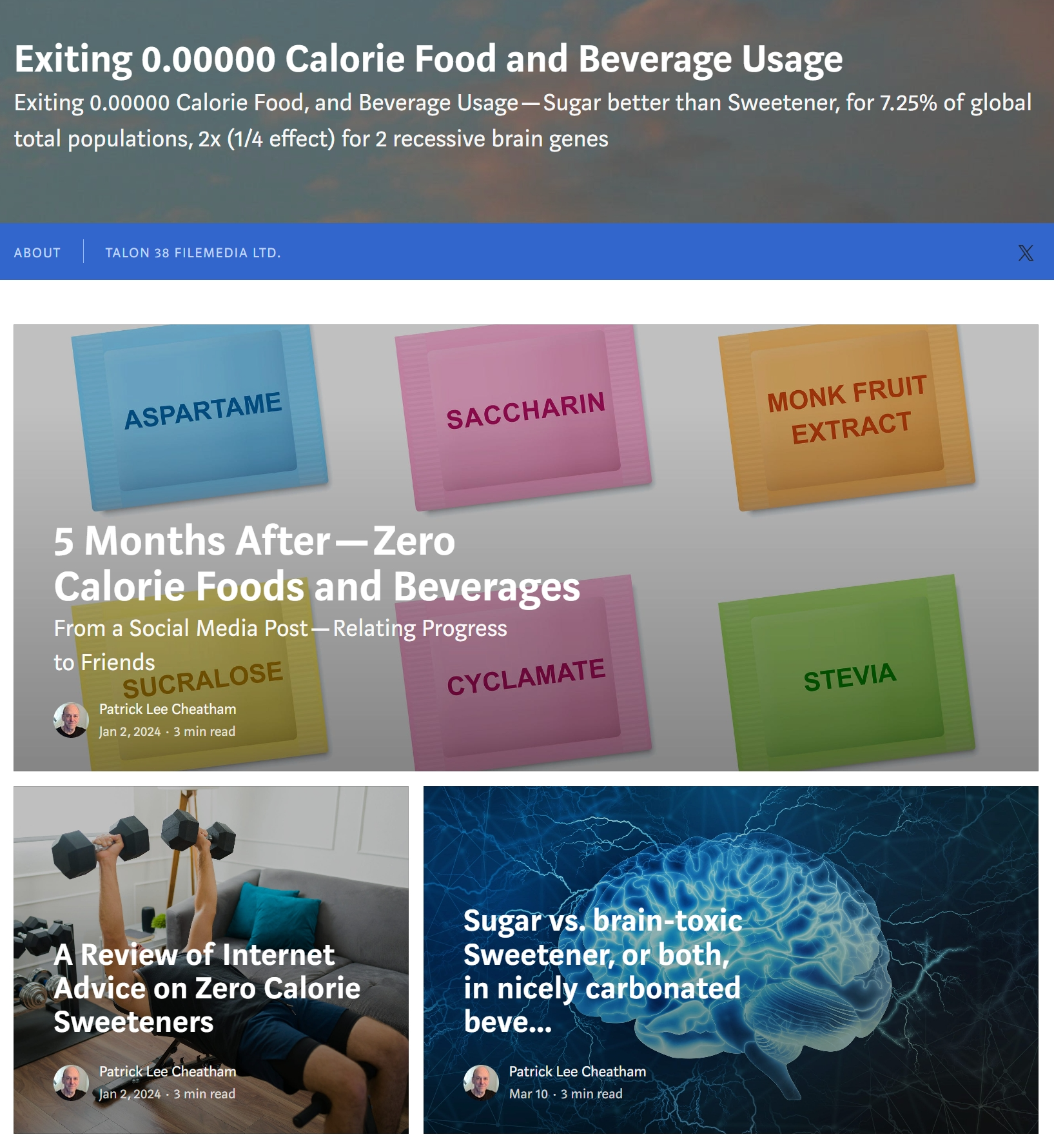 Exiting 0.00000 Calorie Food and Beverage Usage publication snapshot